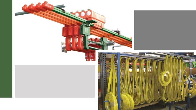 How are overhead cranes powered?