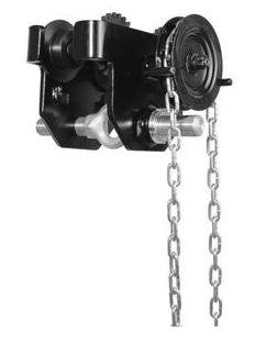 GT020-20 Hand Geared Hook-On Trolley 20' chain drop 2 Ton Capacity