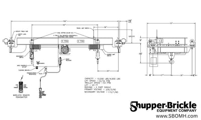 The Combination Hoist by Shupper-Brickle offers two capacities in one, high quality hoisting unit.