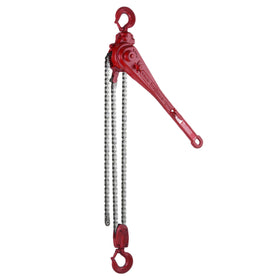 05107W G Series Ratchet Lever Hoist, 1-1/2 Ton Capacity, 57 in Lift, 18.75 in Handle, Double Pawl
