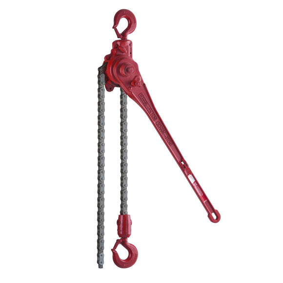 05111W G Series Ratchet Lever Hoist, 1-1/2 Ton Capacity, 56.5 in Lift, 27.625 in Handle, Double Pawl