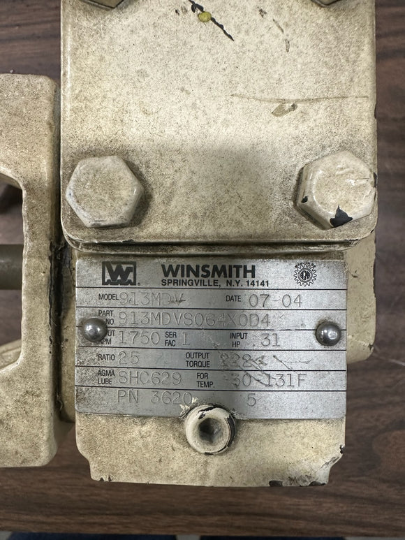 36205-O  **Obsolete version ** GEAR REDUCER 30 FMP - RATIO 25, INPUT HP .31, OUTPUT TORQUE: 222