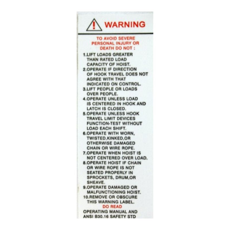 58276 LABEL REPAIR KIT