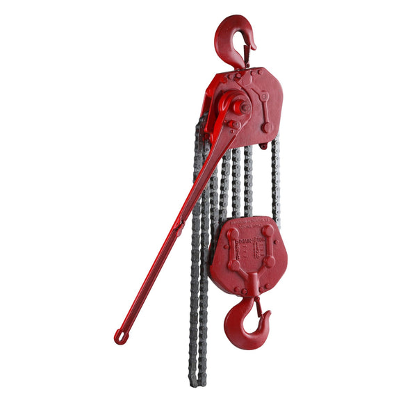 05121W G Series Ratchet Lever Hoist, 9 Ton Capacity, 60 in Lift, 33.625 in Handle