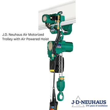 Air Motorized Trolley with Air Powered Hoist by J.D. Neuhaus, Made in Germany