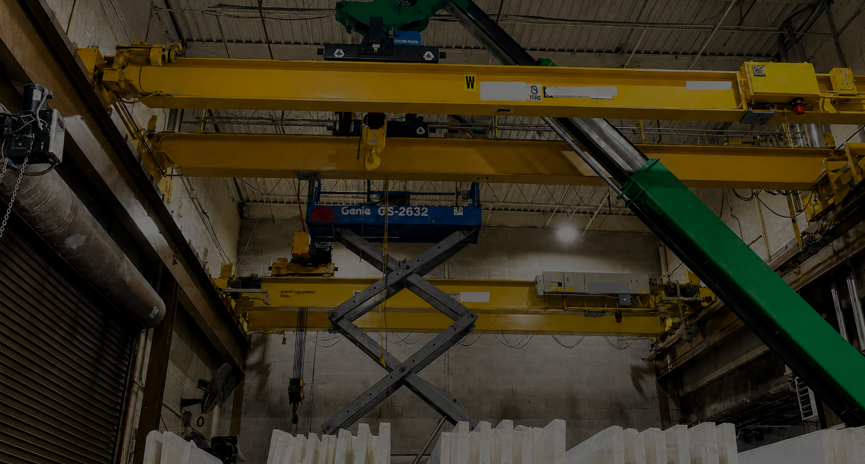GRANITE, MARBLE & STONE INDUSTRY OVERHEAD LIFTING SYSTEMS