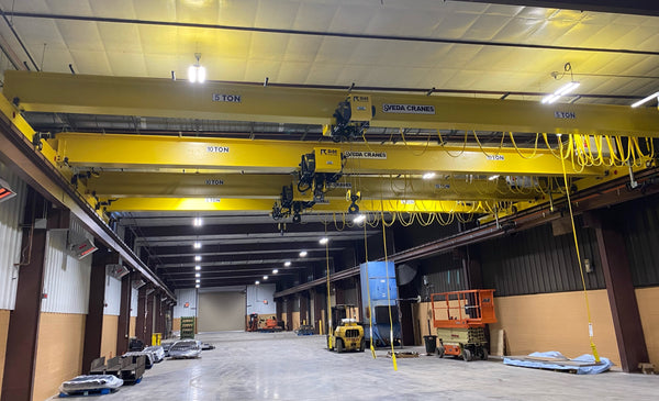 Bridge Cranes installed in new facility, Bucks County, PA