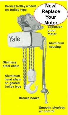 Yale KAL catalog image circa 1980's. New: Replace your KAL motor!