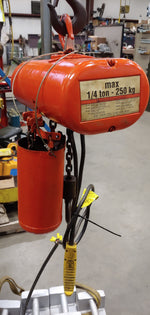 CM Industrial Lodestar Hoist, Model B ,USED CONDITION, 1/4 Ton Cap, 10 FT Lift, 230/460, 16FPM