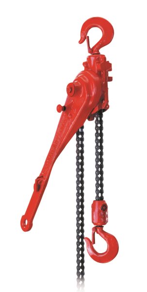 05107W G Series Ratchet Lever Hoist, 1-1/2 Ton Capacity, 57 in Lift, 18.75 in Handle, Double Pawl