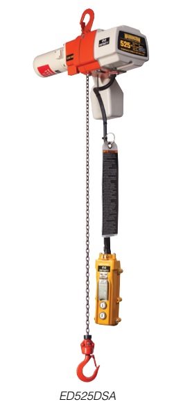 ED400DSA ED Single Phase Hoist 400 lb Capacity, 10 ft lift, 26 FPM lifting speed (Dual Speed Adjustable)