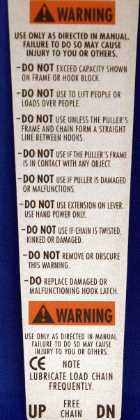 40978 WARNING LABEL