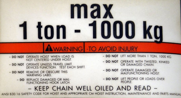 CM Hoist 27279