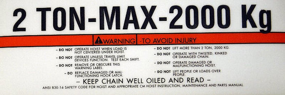 CM Hoist 35202